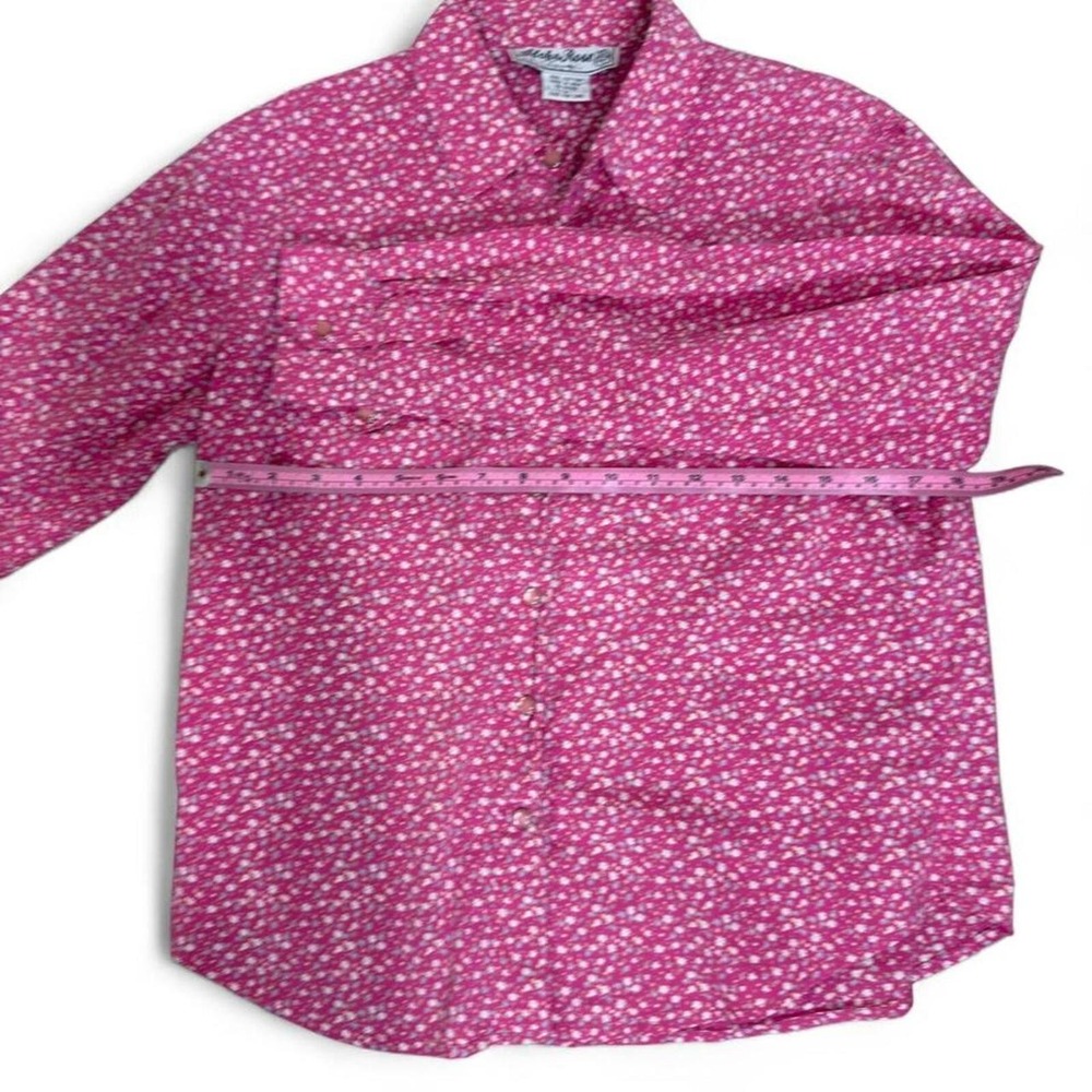 Vintage Adobe Rose western-style pearl snap blouse in Size M. - Picture 4 of 6